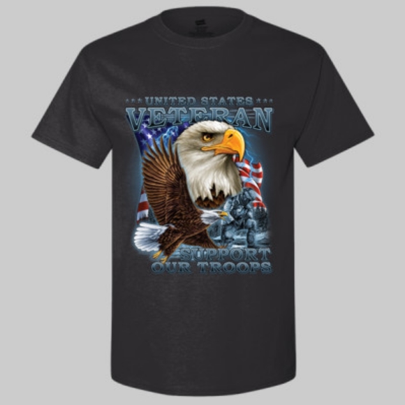 United States Veteran, Support Our Troops T-Shirt - Picture 1 of 2